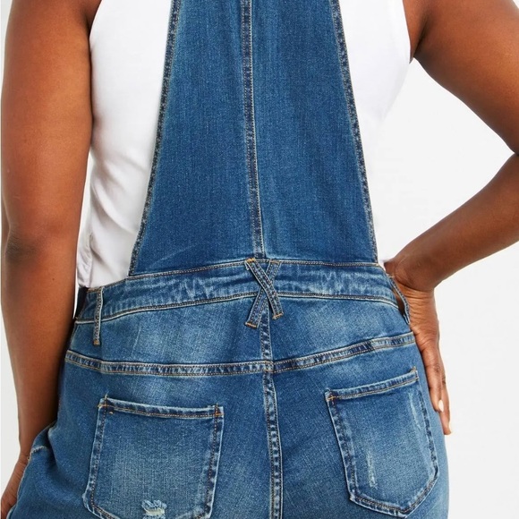 Motherhood Maternity Indigo Blues Jean Overalls NWT, Size XS - Picture 5 of 6
